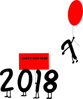 Happy new year Numbers Years Stickdatei