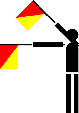 Semaphore Flag Navy Stickdatei