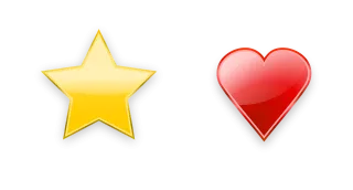 Star Heart Vector Stickdatei – Herzen & Liebe