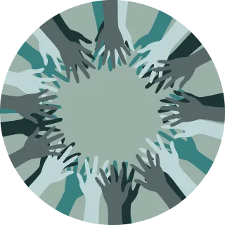 Human resources People Hands Stickdatei