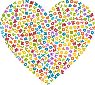 Alphabet Animals Heart Stickdatei