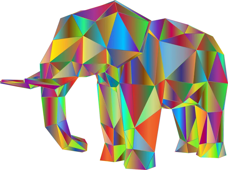 Elephant 3d Nature Stickdatei – Tiere
