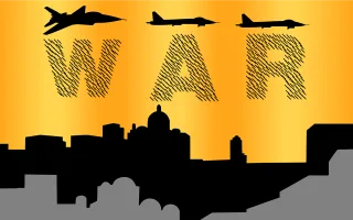 War Buildings City Stickdatei