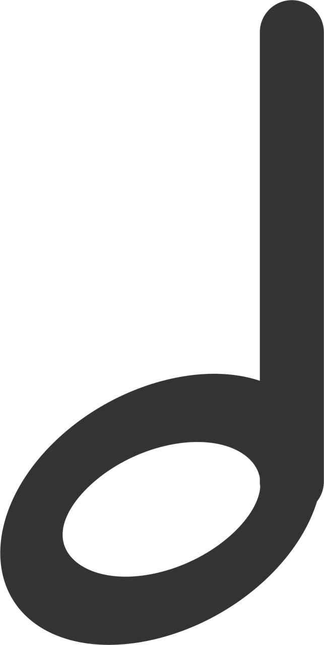 Musical Half Note Stickdatei – Musik