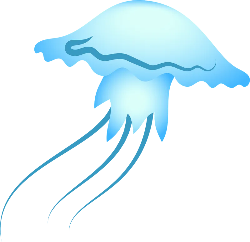 Jellyfish Sea Blue Stickdatei – Sport