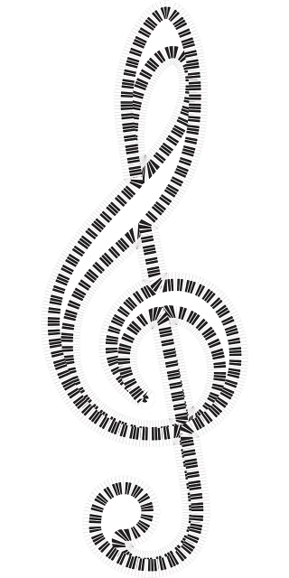 Clef Audio Music Stickdatei