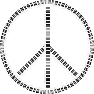Peace Sign Music Stickdatei