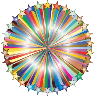 Starburst Sunburst Stars Stickdatei