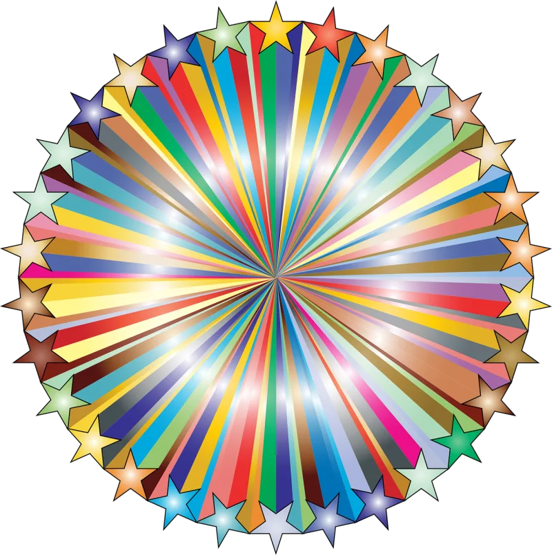 Starburst Sunburst Stars Stickdatei – Kinder