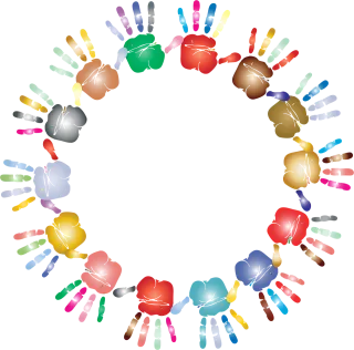 Handprints Hands Diversity Stickdatei – Kinder