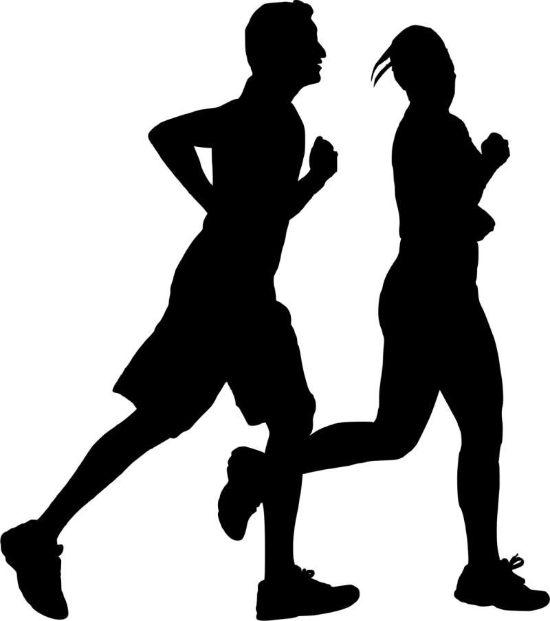 Man Woman Running Stickdatei – Sport