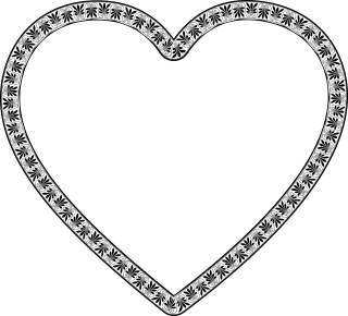 Decorative Frame Heart Stickdatei