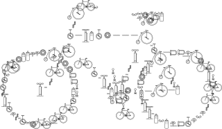Bicycle Bike Icons Stickdatei