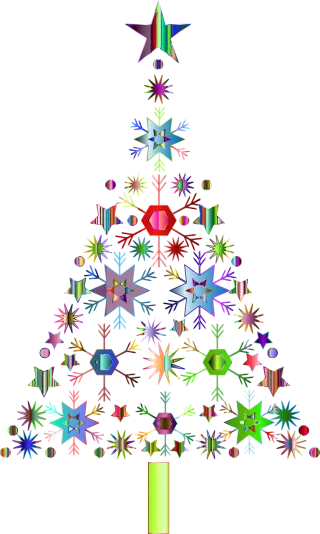Snowflakes Christmas tree Jesus Stickdatei – Weihnachten