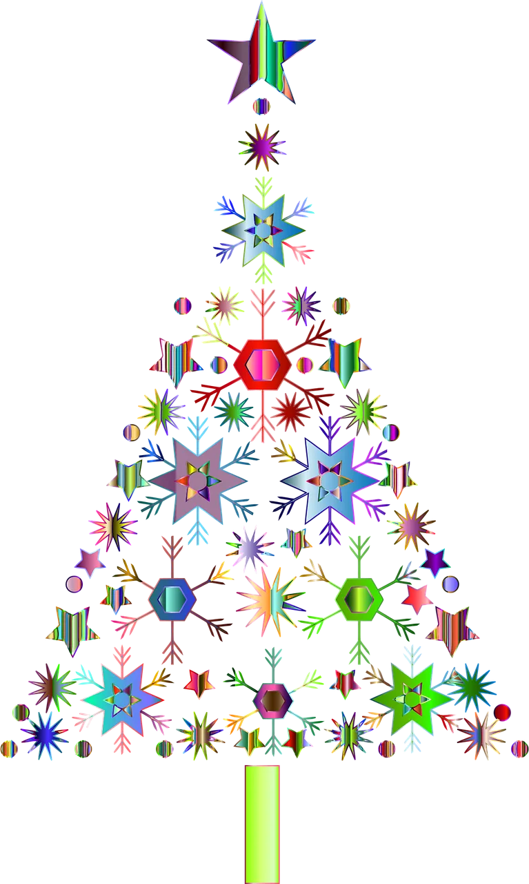 Snowflakes Christmas tree Jesus Stickdatei – Weihnachten