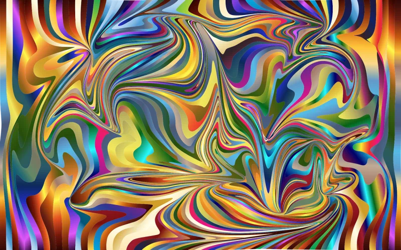 Wallpaper Distorted Psychedelic Stickdatei – Natur