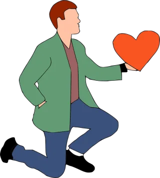 Love Valentine's Man Stickdatei