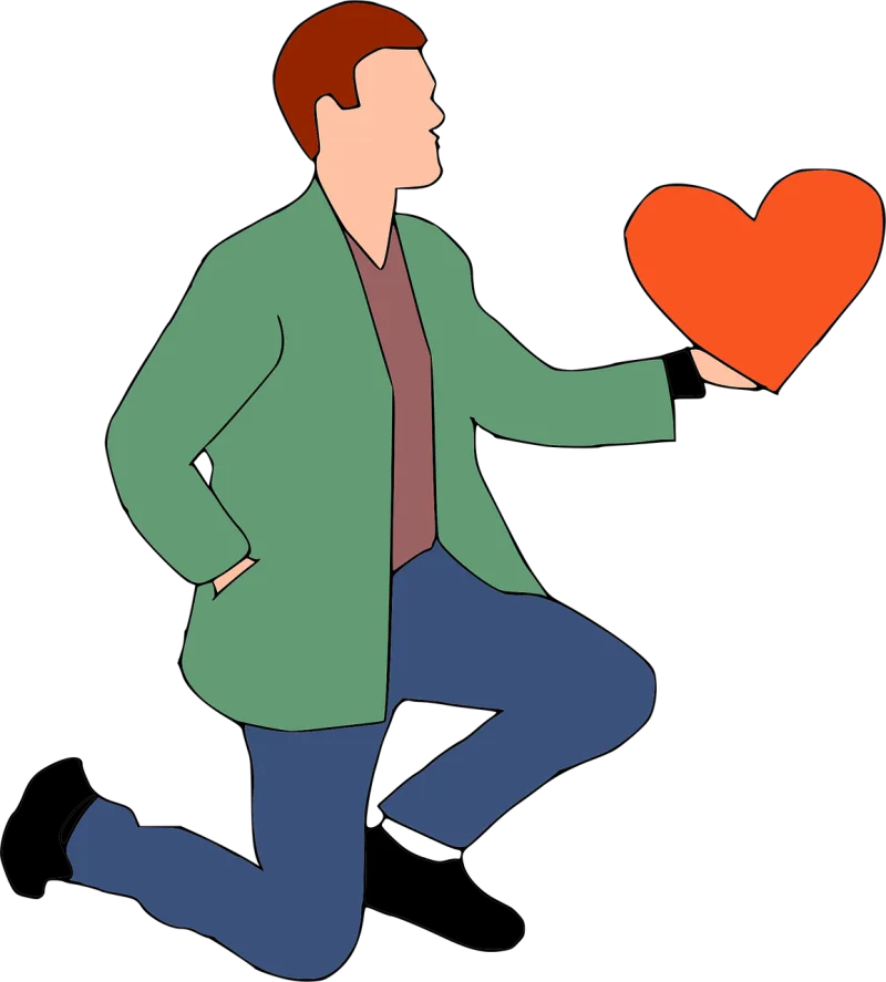 Love Valentine's Man Stickdatei – Herzen & Liebe