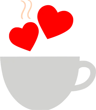 Coffee Love Hot Stickdatei