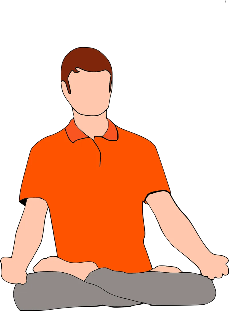 Yoga and meditation Man T-shirt Stickdatei – Sport
