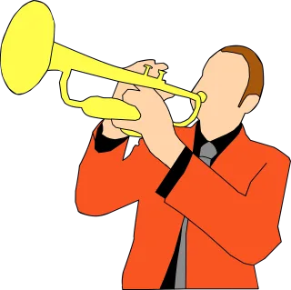 Trumpet Music Player Stickdatei