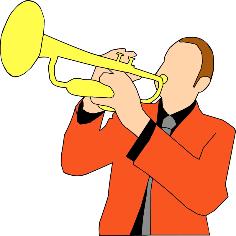 Trumpet Music Player Stickdatei – Musik