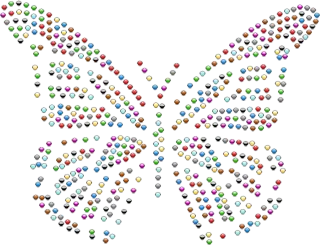 Butterfly Flying Wings Stickdatei – Tiere