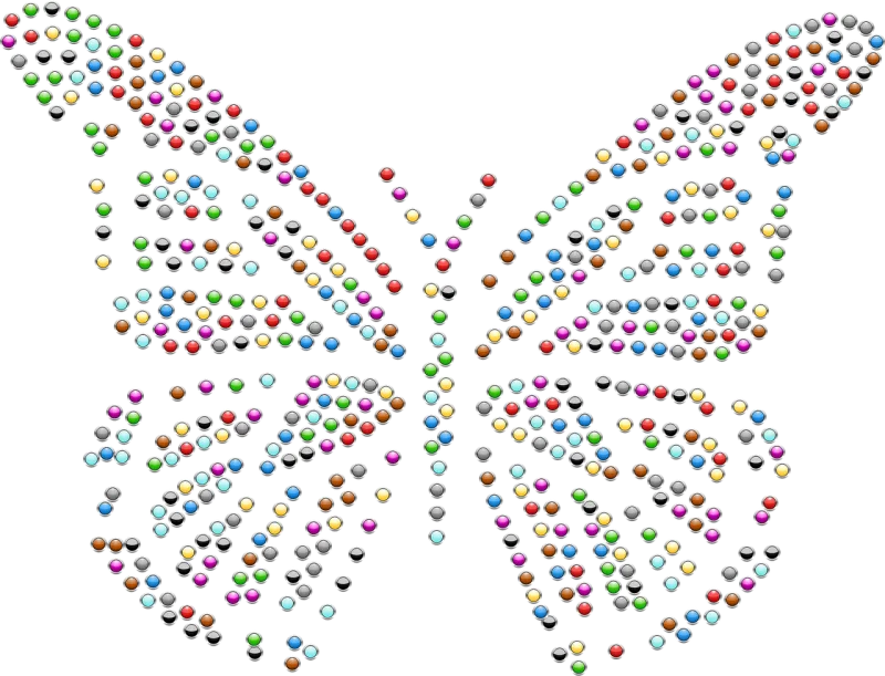 Butterfly Flying Wings Stickdatei – Tiere