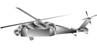 Military Blackhawk Helicopter Stickdatei