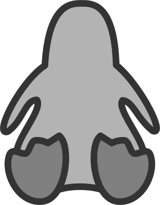 Penguin Picture Icon Stickdatei