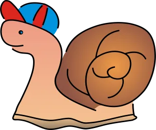 Snail Crawl Seashell Stickdatei