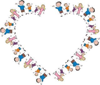 Family Frame Heart Stickdatei