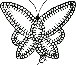 Embroidery Embroidered Butterfly Stickdatei – Tiere