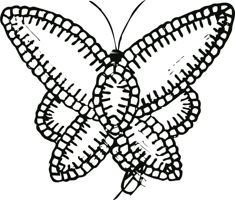 Embroidery Embroidered Butterfly Stickdatei – Tiere