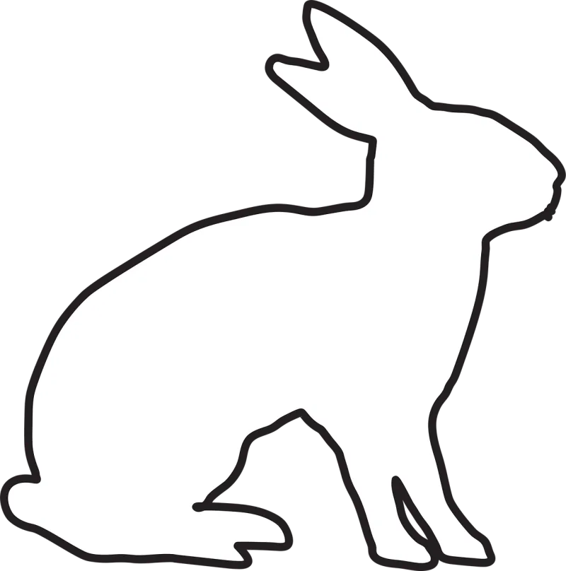 Rabbit Animal Bunny Stickdatei – Tiere