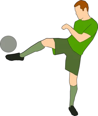 Playing football Football Soccer Stickdatei