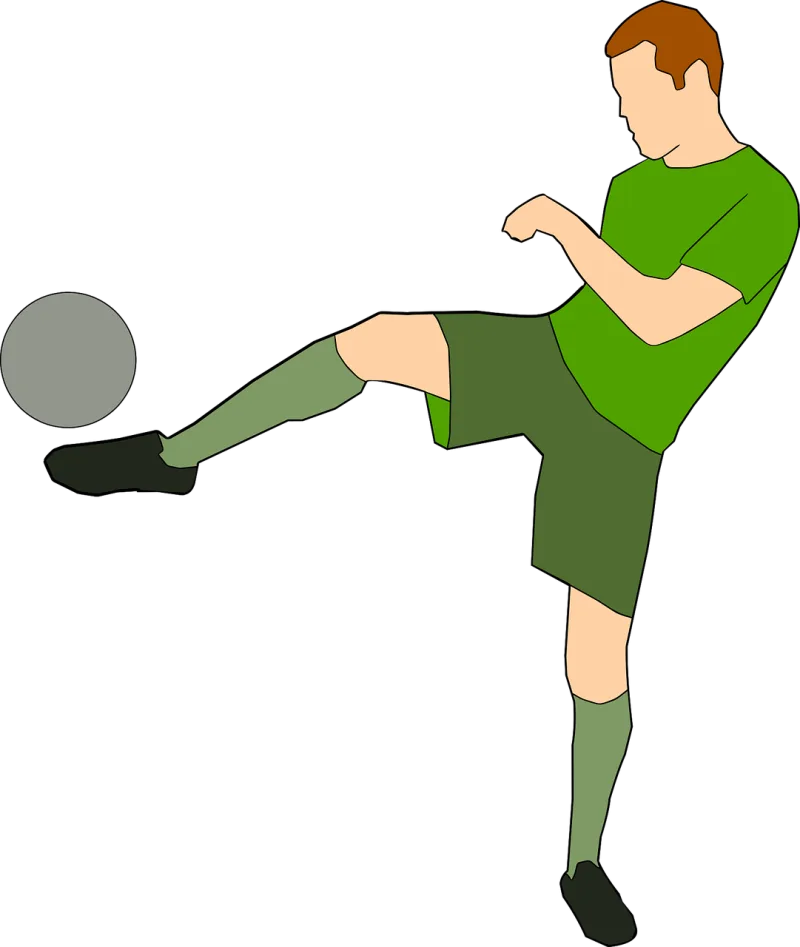 Playing football Football Soccer Stickdatei – Sport