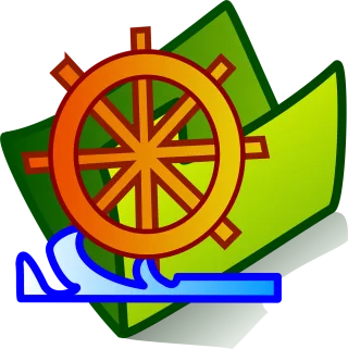 Ship's wheel Steering wheel Nautical Stickdatei