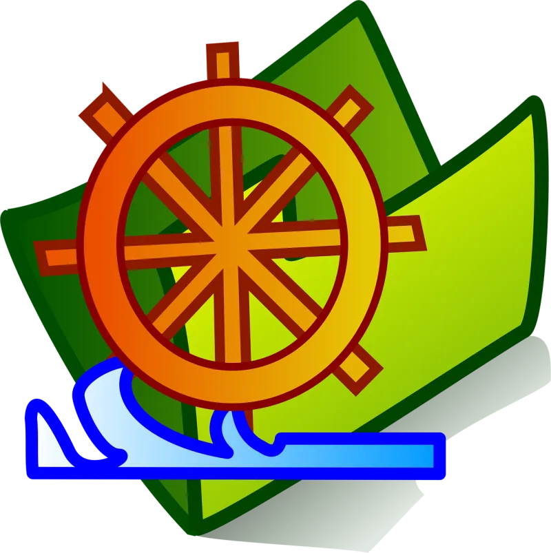 Ship's wheel Steering wheel Nautical Stickdatei – Fahrzeuge