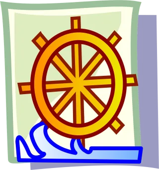 Ship helm Nature Wheel Stickdatei – Fahrzeuge