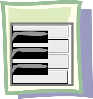 Piano Key Musical instrument Stickdatei