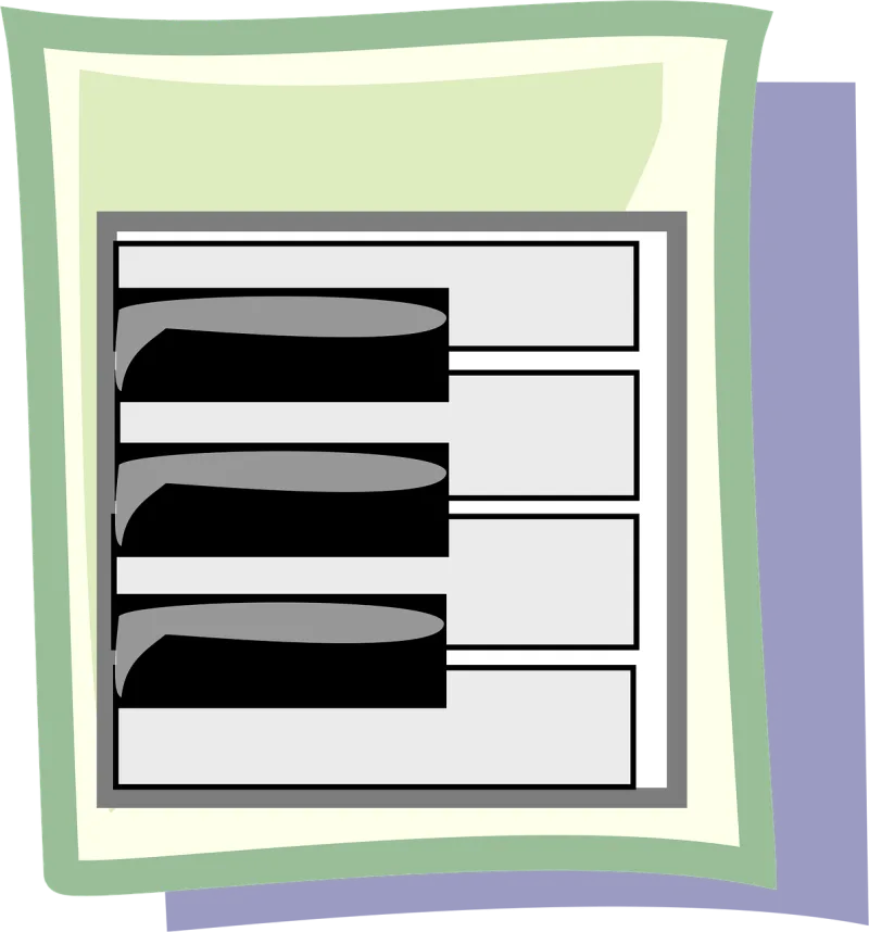 Piano Key Musical instrument Stickdatei – Musik