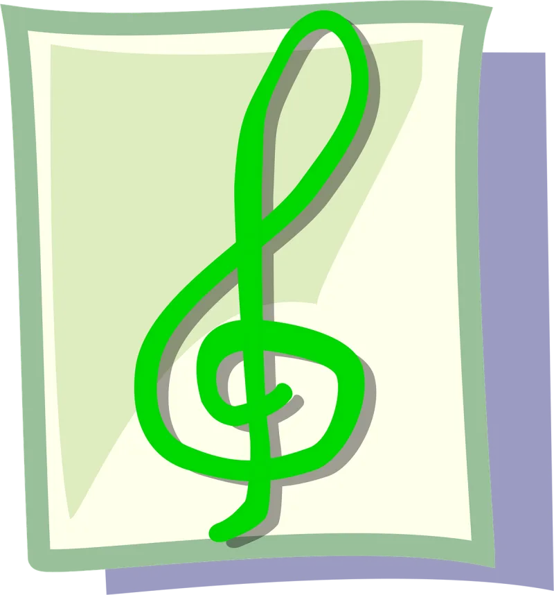 Treble clef G clef Musical note Stickdatei – Musik