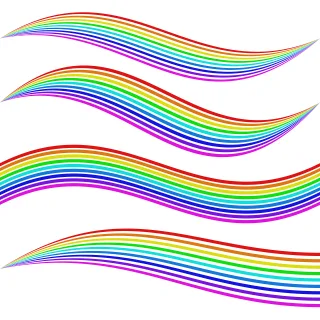 Element Graphic Rainbow Stickdatei