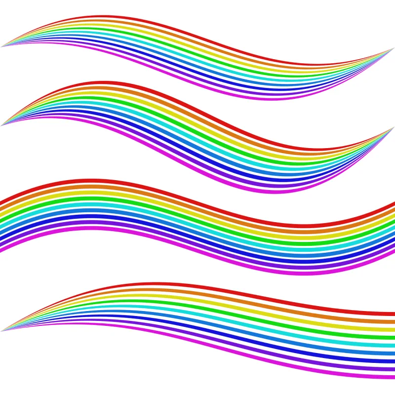 Element Graphic Rainbow Stickdatei – Natur