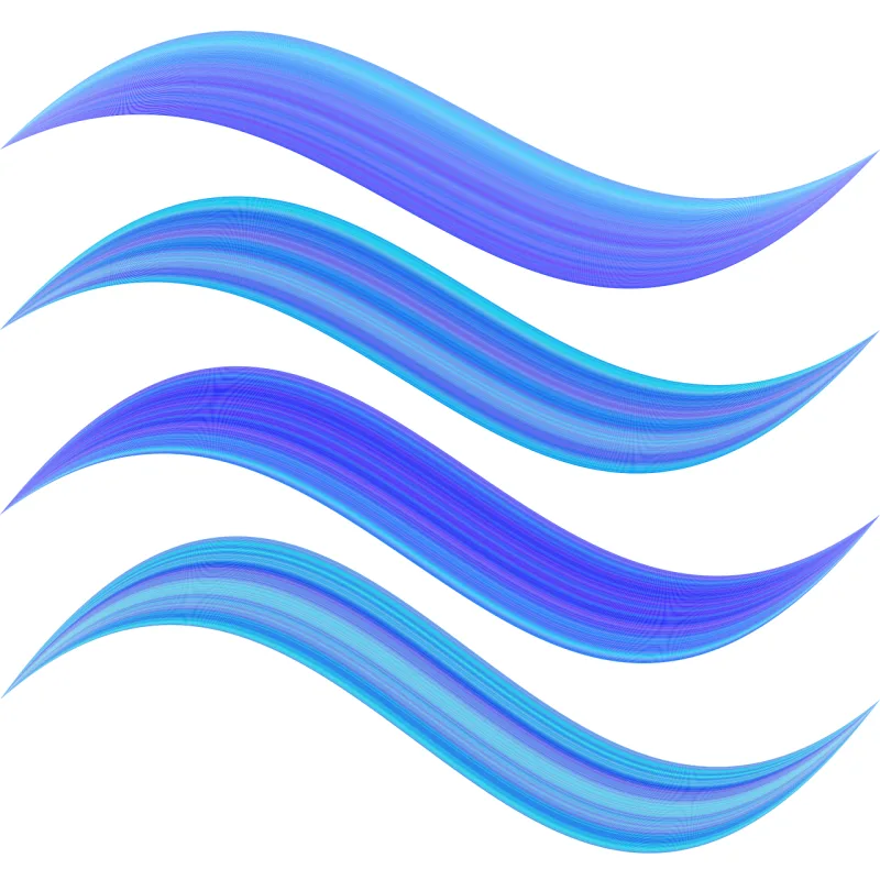 Graphic Design Wave Stickdatei – Natur
