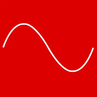 Frequency Sine Red Stickdatei – Natur