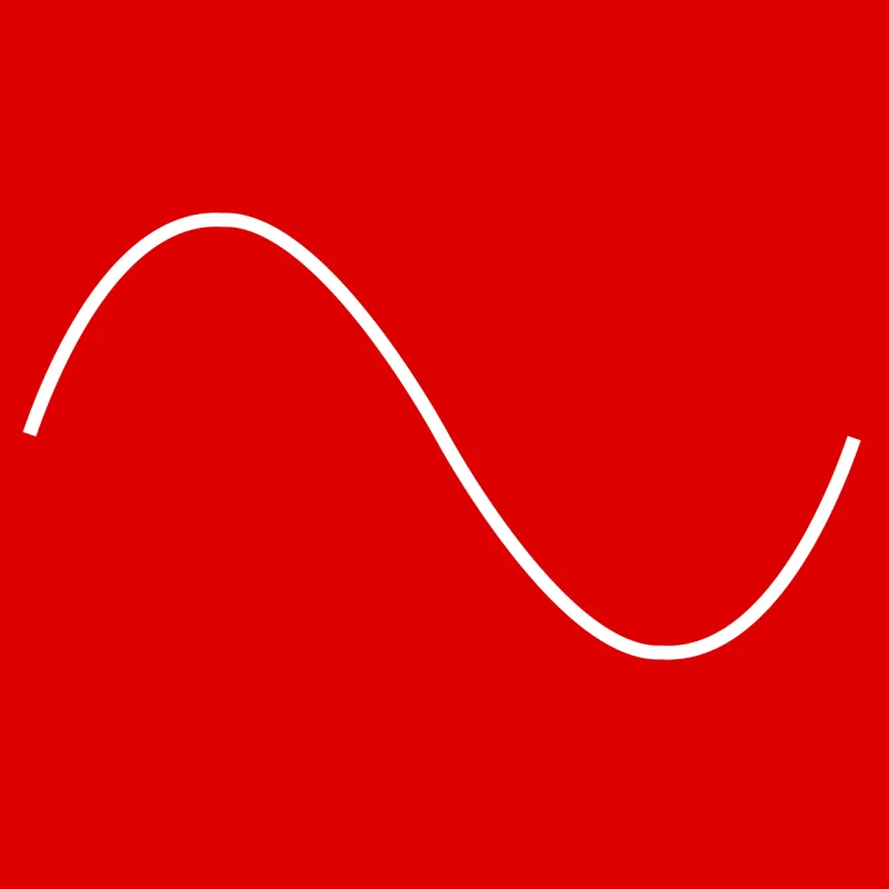 Frequency Sine Red Stickdatei – Natur