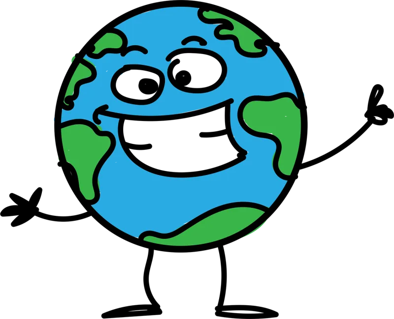 Planet Earth Cartoon Stickdatei – Fahrzeuge
