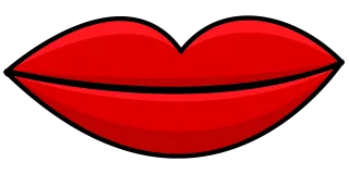 Lips Kiss Red Stickdatei